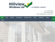 Tablet Screenshot of hillview-windows.co.uk